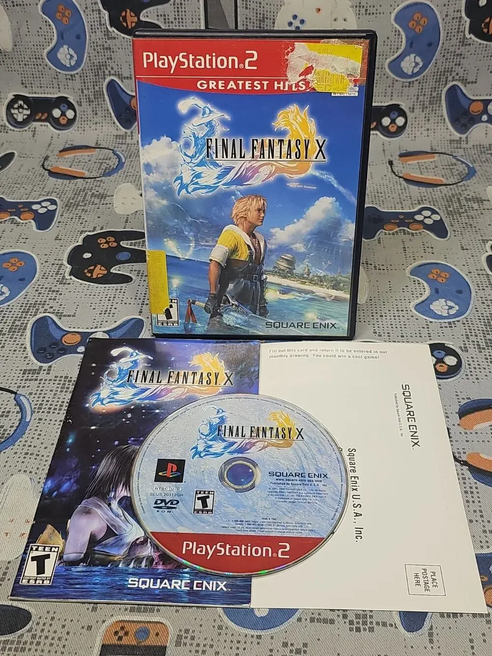 Final Fantasy X (PS2 PlayStation 2) CIB CLEANED & TESTED CIB W/Reg Card